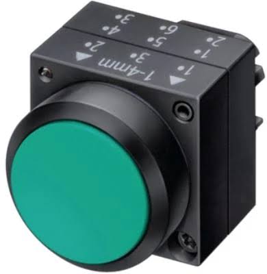 Siemens 3SB50000AE01 - NORMAL ACTUATE GREEN