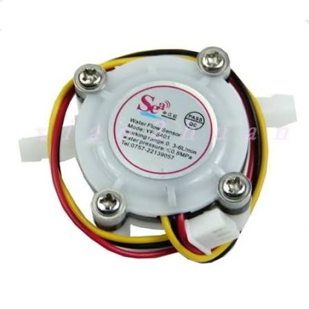 Water Flow Sensor YF-S401 Flowmeter 0.3-6L/min  White